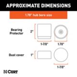 CURT Bearing Protectors & Covers, 1.78-in, 2-pk | CURTnull