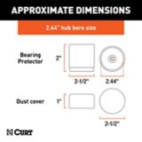 CURT Bearing Protectors & Covers, 2.44-in, 2-pk | CURTnull