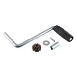 CURT Replacement Direct-Weld Square Jack Handle Kit | CURTnull