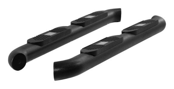 Aries Big Step Round Side Bars, Textured Black Product image