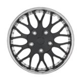 16 inch black and chrome hubcaps