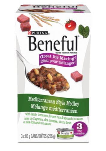 Purina Beneful Medittanean Style Medley Wet Dog Food, 3-pk Product image