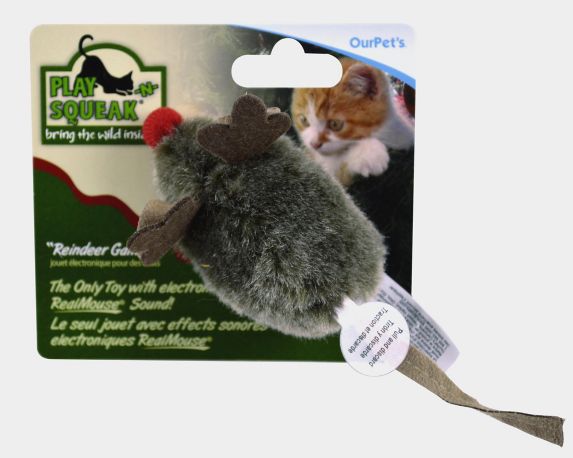 Jouet pour chat Play 'N' Squeak Reindeer Mouse Image de l’article