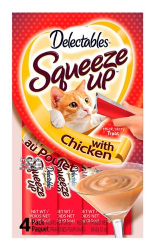 Delectables Cat Squeeze Ups Chicken, 4-pk Product image