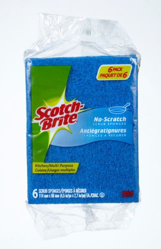3M No Scratch Scrub Sponge, 6-pk Product image