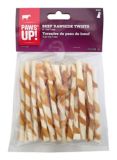PAWS UP! Beef Rawhide Twists, 5-in, 25-pk | Paws Upnull
