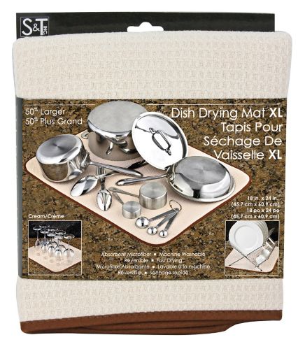 s&t Extra-Large Grey Dish Drying Mat Product image