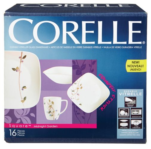 Corelle Midnight Garden Dinnerware Set, 16-pc Product image