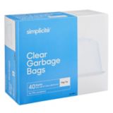 simplicité Clear Regular Garbage Bags | Simpliciténull