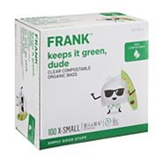 FRANK X-Small Compostable Organic Waste Bags, 10-L, 100-pk