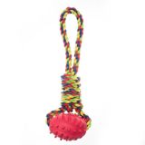 Pugslies Spike Football with Rope Tugger Doy Toy | Pugsliesnull