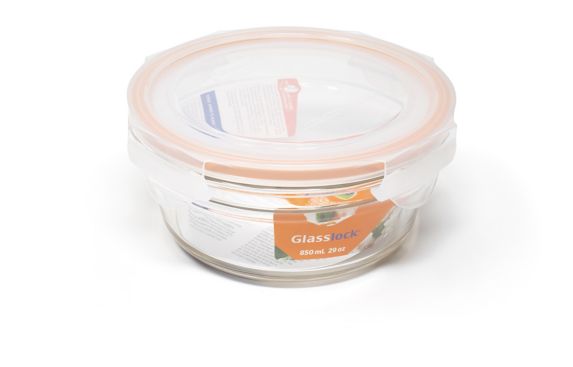 Glasslock Round Food Storage Container, 850-mL Product image