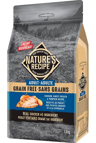 Nature's Recipe Grain-Free Adult Chicken, Sweet Potato & Pumpkin Recipe ...