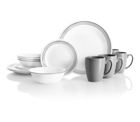 Corelle Mystic Grey Dinnerware Set, 16-pc | Canadian Tire