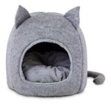 Petco Feline Hooded Igloo Cat Bed, 15.5 