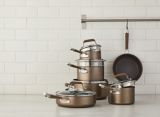 PADERNO Classic Cookware Set, Non-Stick, PFOA-Free, Oven Safe, Champagne Bronze, 12-pc | Padernonull