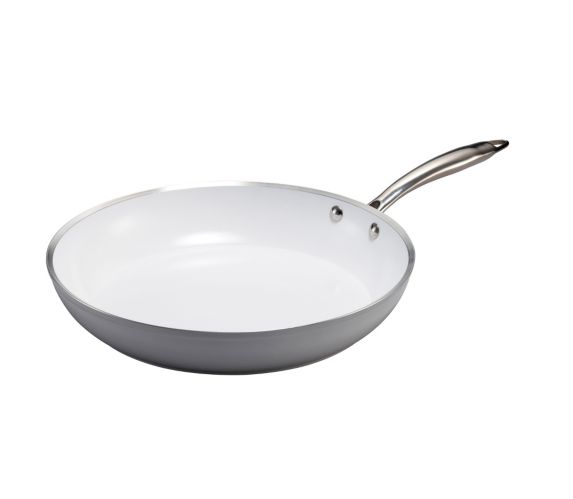 dobbelt At vise Necessities Lagostina Bianco White Ceramic Frying Pan, 10-in Canadian Tire