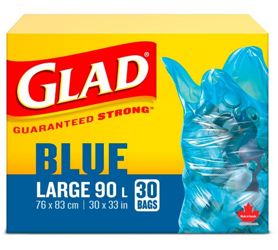 Glad Blue Recycling Bags - Large 90 Litres Product image