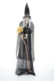 For Living Animated Standing Witch, LED Lights and Halloween Sound, 6-ft, Assorted Colours | FOR LIVINGnull