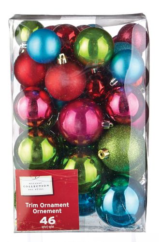 CANVAS Brights Ball Ornament Set, Assorted, 46-pk Product image