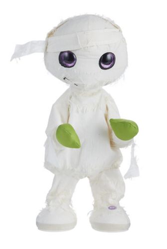 Gemmy Battery Operated Animated Mummy, Motion Sensor Halloween Decorations, White, 13-in Product image