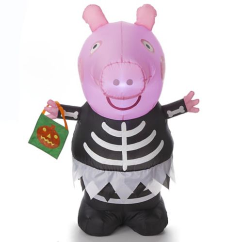 Peppa Pig Airblown Light Up Inflatable, Plug-In LED Lights for Halloween, Black, 3 1/2-ft Product image