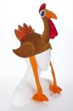 For Living Turkey Hat, Costume Accessory for Halloween, Thanksgiving, Multi-Colour, 2-ft | FOR LIVINGnull