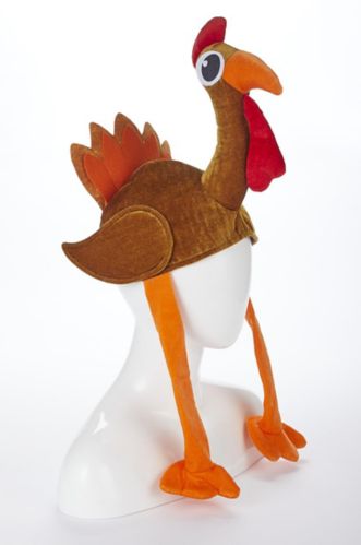For Living Turkey Hat, Costume Accessory for Halloween, Thanksgiving, Multi-Colour, 2-ft Product image