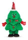 Animated Dancing Musical Christmas Decoration Tree Plush, Green, 12-in