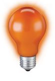 NOMA Incandescent Light Bulb, Standard Fixtures and for Halloween Parties, Orange, 11-cm | NOMAnull