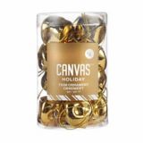 CANVAS Gold Solid Bell Ornaments, 16pk Canadian Tire
