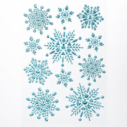 Décoration de Noël autocollants flocons de neige étincelantes For Living Collection des Fêtes, choix de styles Image de l’article