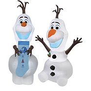 GEMMY Inflatable Olaf Christmas Decoration Self-Inflating, 4-ft