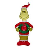 GEMMY Inflatable Grinch Christmas Decoration Self-Inflating, Assorted, 4-ft