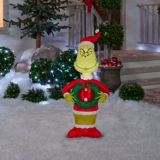 GEMMY Inflatable Grinch Christmas Decoration Self-Inflating, Assorted, 4-ft | Grinchnull