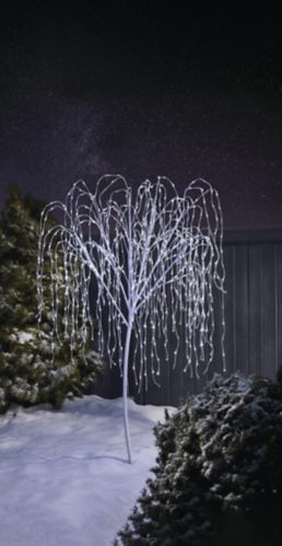 CANVAS LED Twinkling Willow Tree, Pure White, 7-ft Product image
