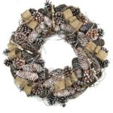 CANVAS Pinecone Burlap Wreath, 22in Canadian Tire