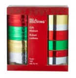 For Living Christmas Decoration Ribbons, Traditional Colours, 160-ft, 10-pk | FOR LIVINGnull
