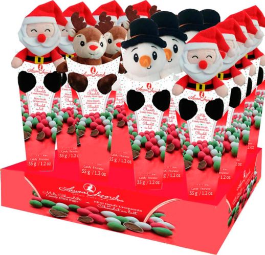 Laura Secord Milk Chocolate Mini Eggs with Christmas Plush Toy, Assorted Styles Product image