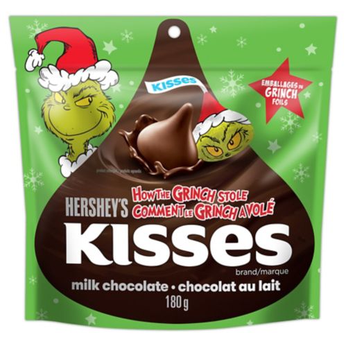 Hershey Kisses Grinch with Milk Chocolate, 180-g Product image