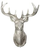 Canvas Silver Deer Wall Decor 20 In Canadian Tire