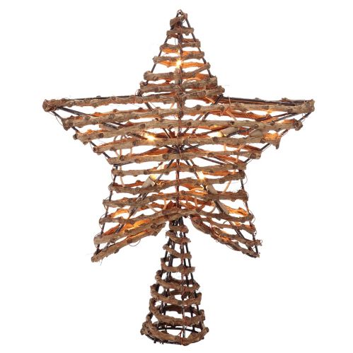 CANVAS Pre-Lit Grapevine Star Tree Topper, 12-in Product image