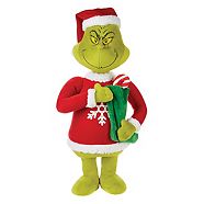 Christmas Decoration Grinch Porch Greeter, Green, 23-in