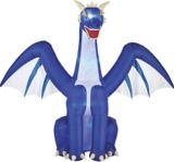 Dragon De Glace Gonflable Et Flammes Bleues Lumineuses 8 Pi Canadian Tire