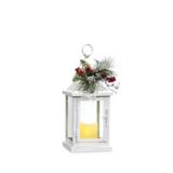 Holiday Collection Metal Lantern with Candle, 13in Canadian Tire