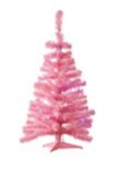 NOMA Pre-Lit LED Christmas Indoor Decoration Artificial Tabletop Tree, Pink, 3-ft | NOMAnull