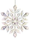 CANVAS White Collection Iridescent Snowflake Ornament, Assorted | CANVASnull