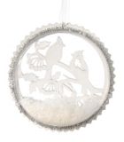 CANVAS White Collection Glitter Disk Ornament, Assorted | CANVASnull