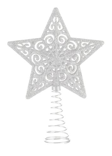 For Living Mini 5-Point Christmas Decoration Tree Star Topper, Assorted Colour, 4-in Product image