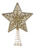 For Living Mini 5-Point Christmas Decoration Tree Star Topper, Assorted Colour, 4-in | FOR LIVINGnull